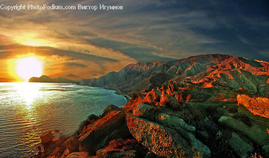 Outdoors, Plateau, Canyon, Valley, Dawn, Dusk, Sky