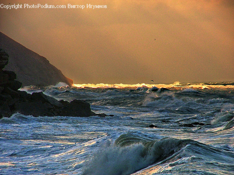Ocean, Outdoors, Sea, Water, Coast, Sea Waves, Beach