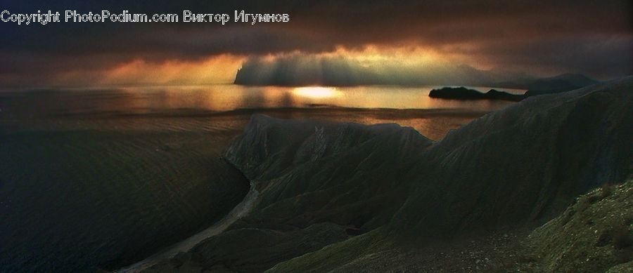 Dawn, Dusk, Sky, Sunrise, Sunset, Beach, Coast