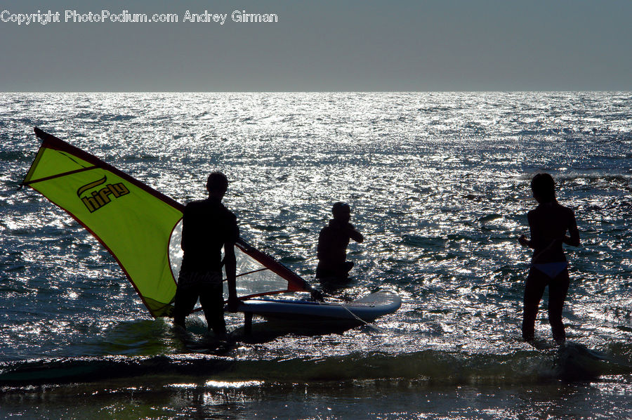 Human, People, Person, Boat, Dinghy, Silhouette, Canoe