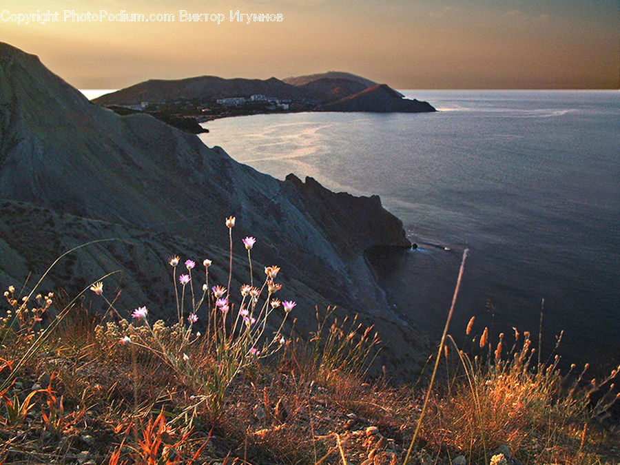 Dawn, Dusk, Sky, Sunrise, Sunset, Promontory, Coast