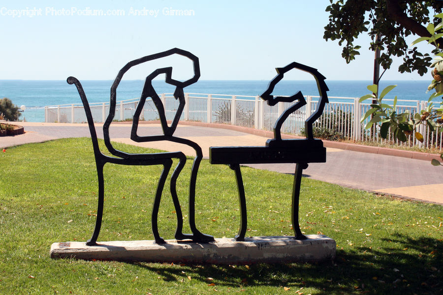 Bench, Chair, Furniture, Plant, Potted Plant, Palm Tree, Tree