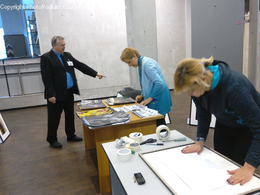 Human, People, Person, Clothing, Overcoat, Suit, Desk