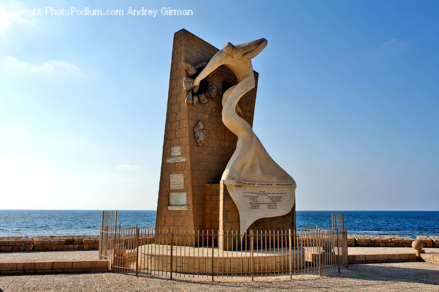 Ancient Egypt, Coast, Outdoors, Sea, Water, Architecture, Bell Tower