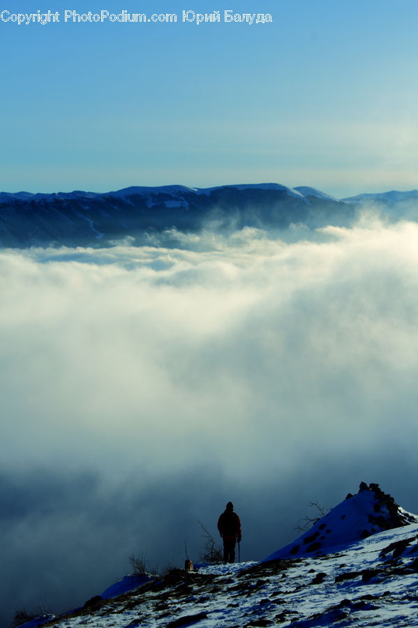 Alps, Crest, Mountain, Peak, Outdoors, Sea, Sea Waves
