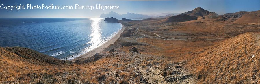 Crater, Coast, Outdoors, Sea, Water, Beach, Landscape