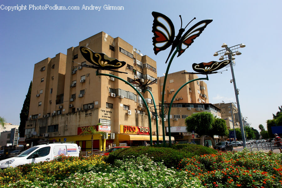 Building, Housing, Garden, Art, Sculpture, Statue, Downtown