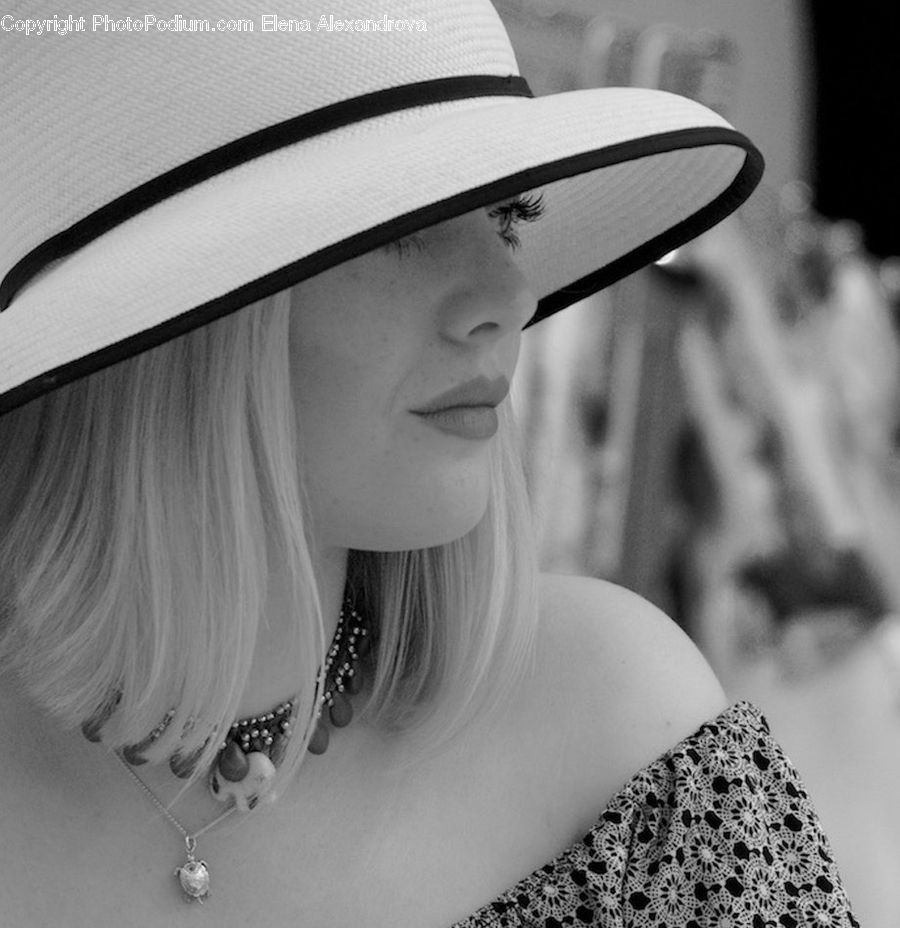People, Person, Human, Portrait, Female, Hat