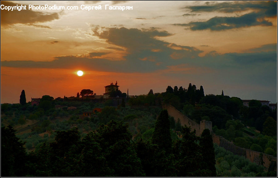 Dawn, Dusk, Red Sky, Sky, Sunrise, Sunset, Outdoors
