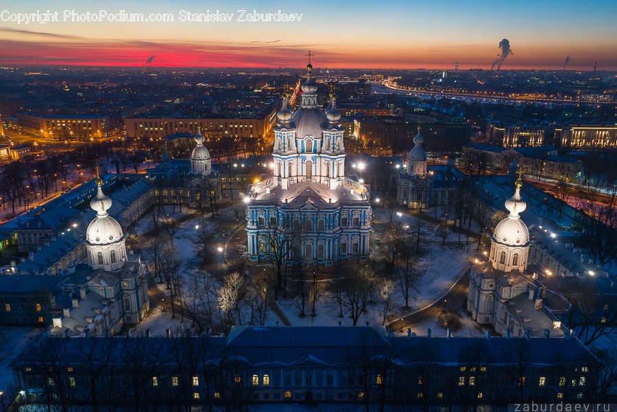 City, Downtown, Architecture, Dome, Castle, Fort, Metropolis