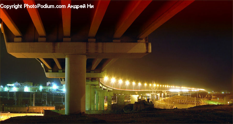 Freeway, Overpass, Architecture, Convention Center, Road, City, Downtown