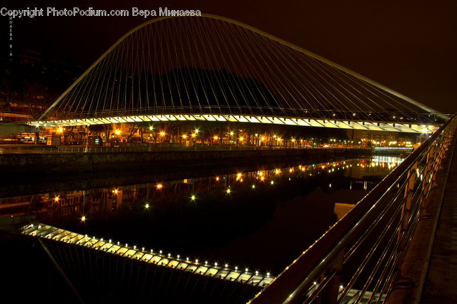 Bridge, City, Downtown, Metropolis, Urban, Architecture, Convention Center