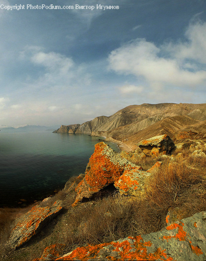 Cliff, Outdoors, Coast, Sea, Water, Promontory, Rock