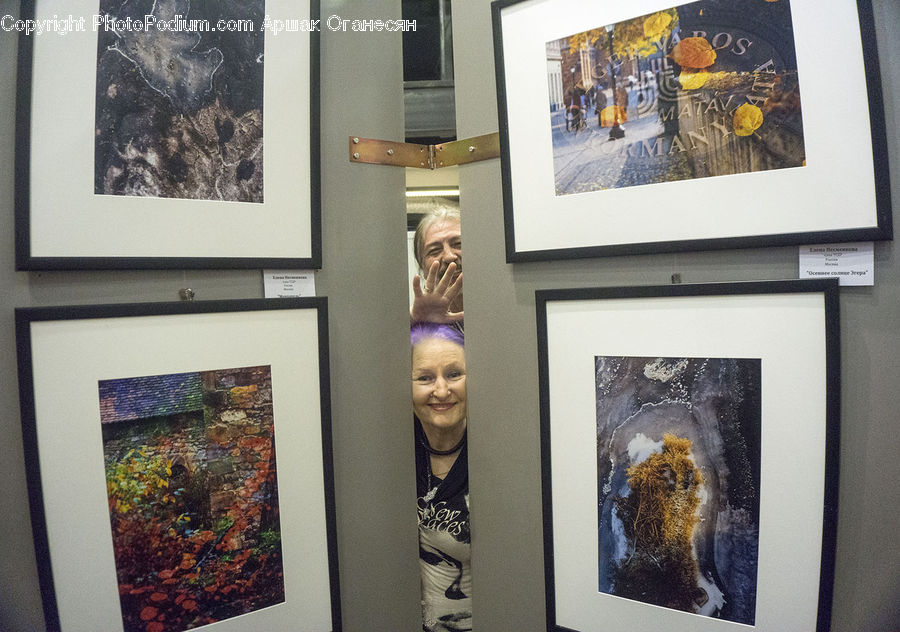Head, Portrait, Collage, Poster, Art, Painting, Art Gallery