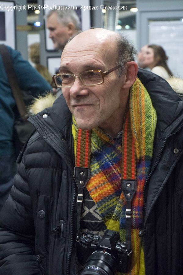 People, Person, Human, Camera, Electronics, Plaid, Tartan