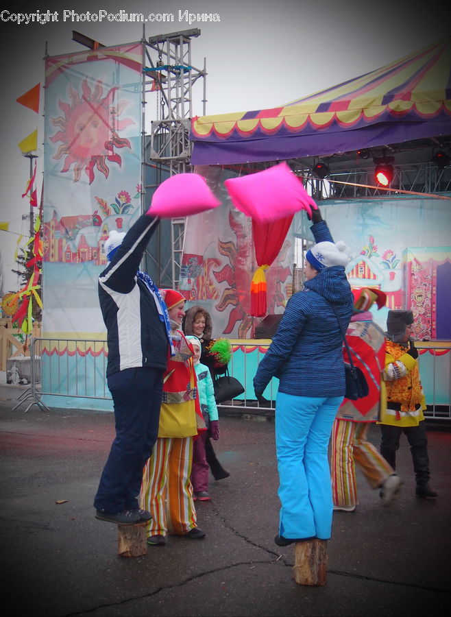 People, Person, Human, Clown, Performer, Carnival, Crowd