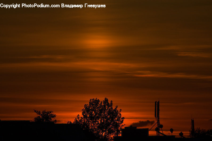 Dawn, Dusk, Red Sky, Sky, Sunrise, Sunset, Outdoors