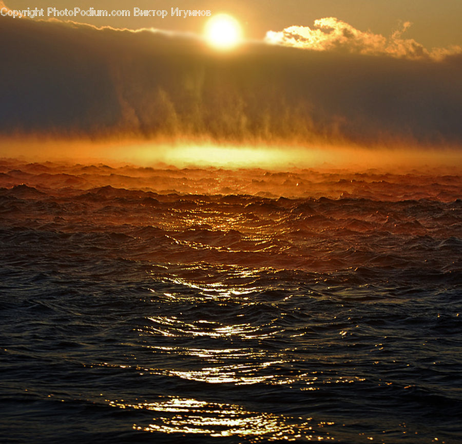 Dawn, Dusk, Sky, Sunrise, Sunset, Outdoors, Sea
