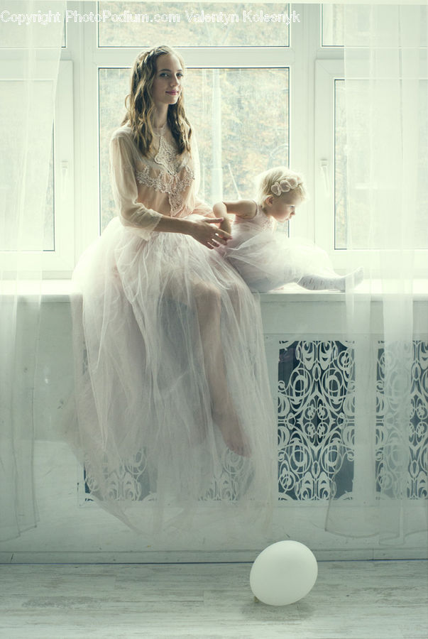 People, Person, Human, Lace, Clothing, Dress, Female