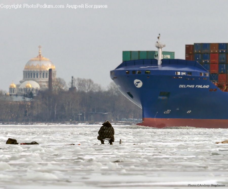Ferry, Freighter, Ship, Tanker, Vessel, Architecture, Cathedral