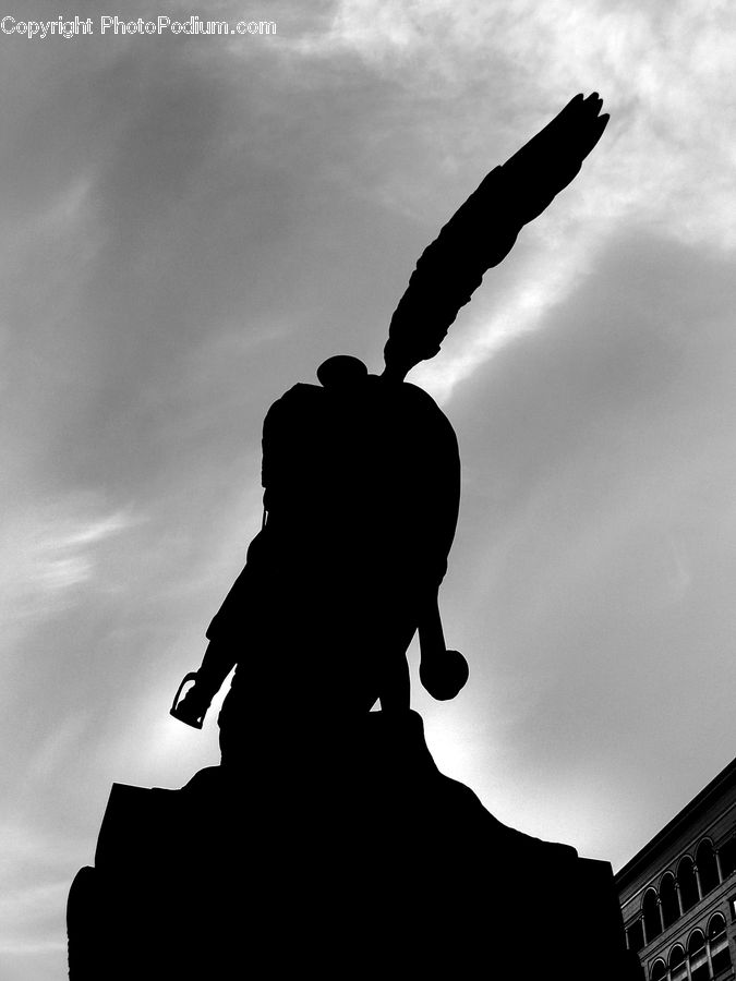 Silhouette, Arch, Building, City, Downtown, Urban, Architecture