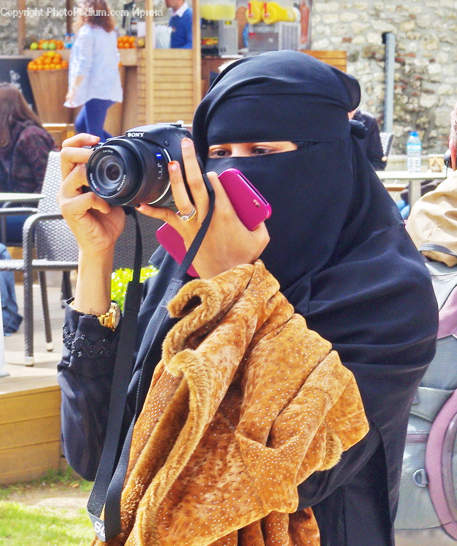 People, Person, Human, Camera, Electronics, Female, Costume