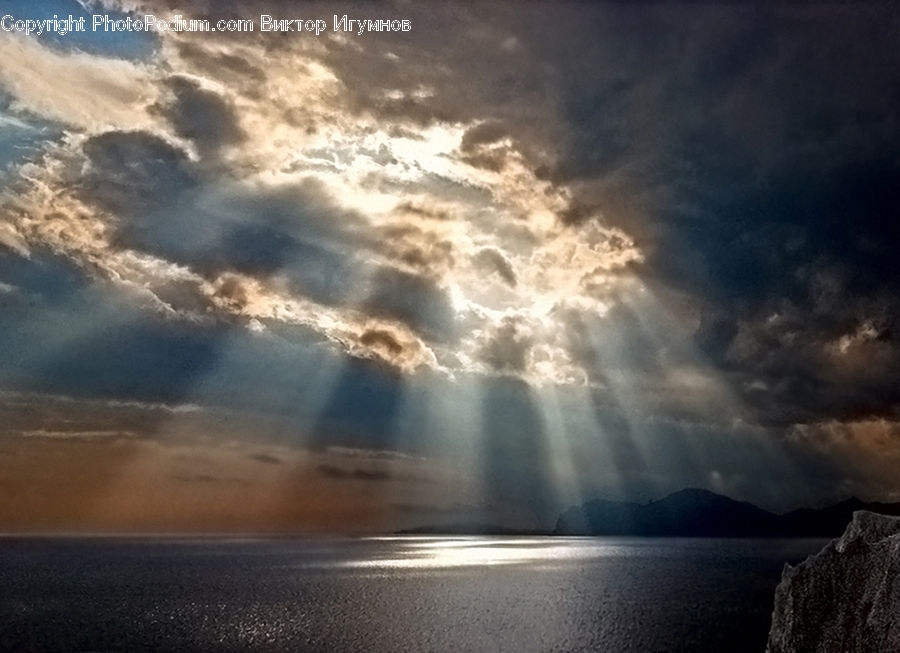 Flare, Light, Sunlight, Cloud, Cumulus, Sky, Outdoors