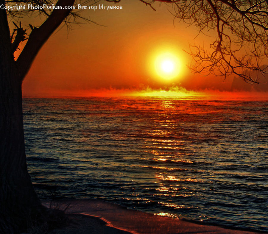 Sun, Dawn, Dusk, Sky, Sunrise, Sunset, Horizon