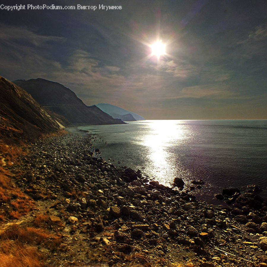 Coast, Outdoors, Sea, Water, Beach, Cliff, Landscape