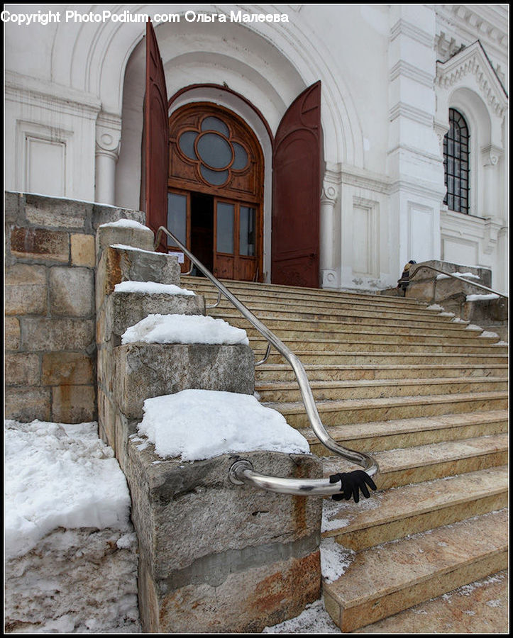 Brick, Banister, Handrail, Cobblestone, Pavement, Walkway, Flagstone