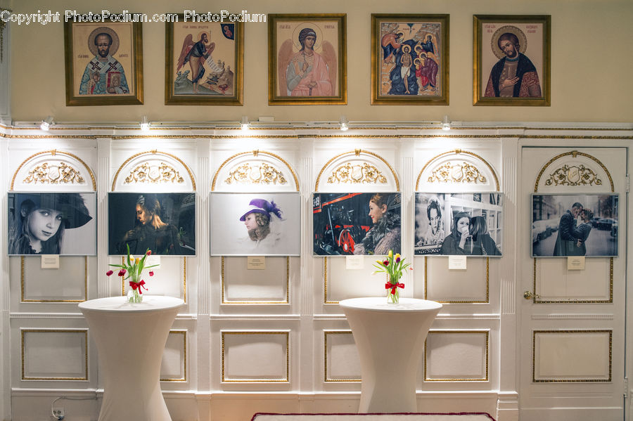 Art, Molding, Dining Room, Indoors, Room, Painting, Furniture