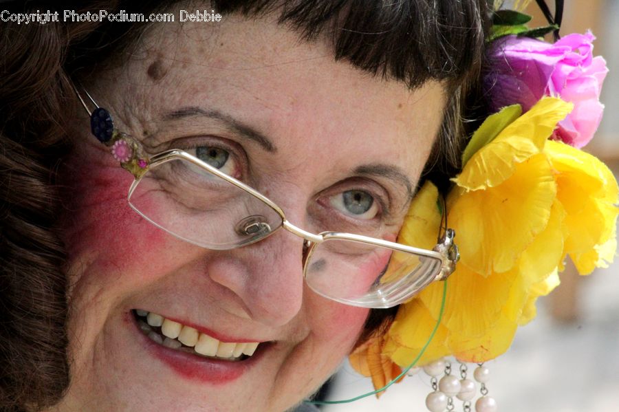 Human, People, Person, Feather Boa, Scarf, Glasses, Goggles