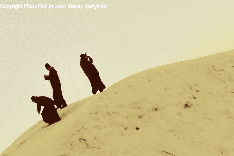 Desert, Outdoors, Dune, Sand, Soil, Silhouette