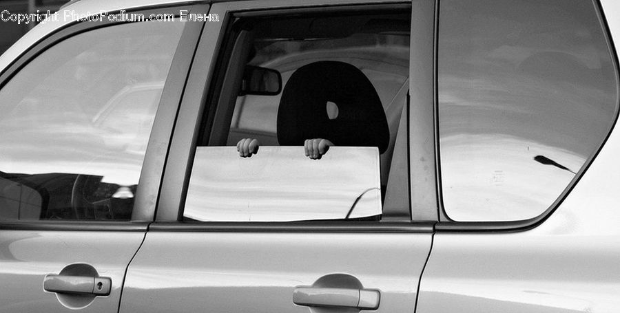 Car Mirror, Mirror, Caravan, Van, Vehicle, Automobile, Car