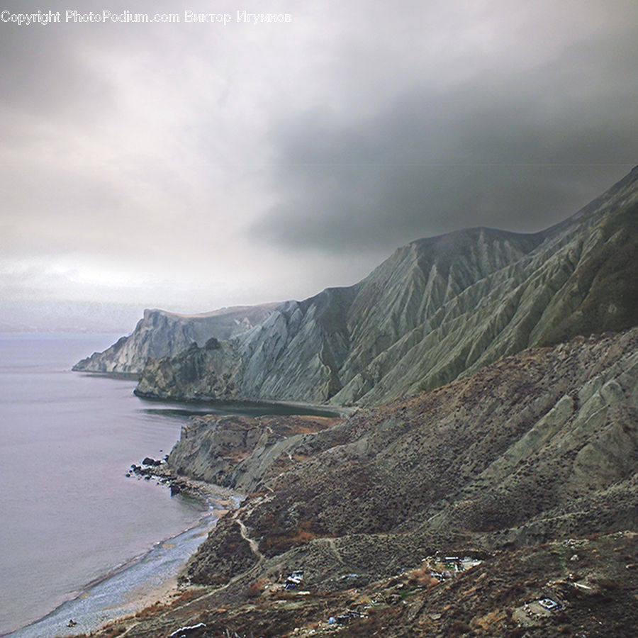 Cliff, Outdoors, Coast, Sea, Water, Promontory, Landscape