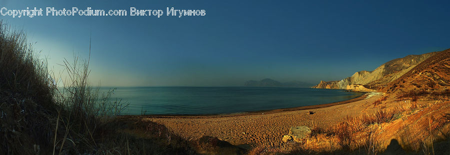 Promontory, Coast, Outdoors, Sea, Water, Beach, Field