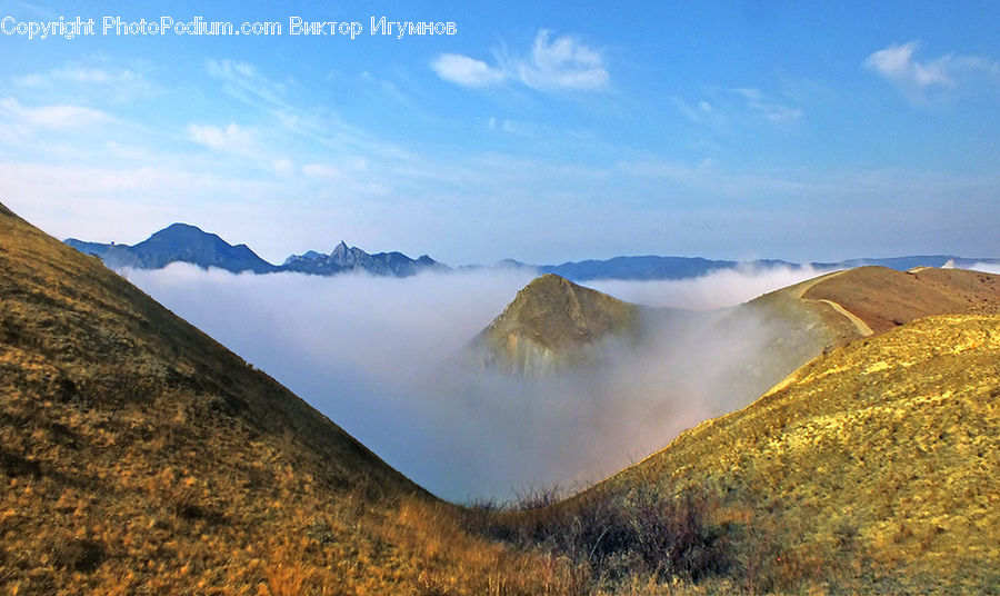 Crater, Countryside, Hill, Outdoors, Crest, Mountain, Peak