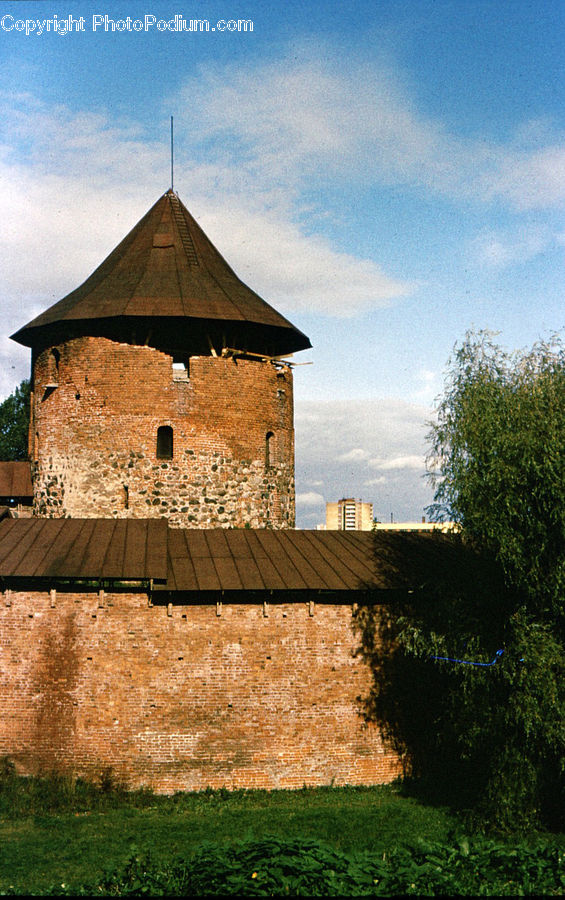 Architecture, Bell Tower, Clock Tower, Tower, Fence, Hedge, Plant