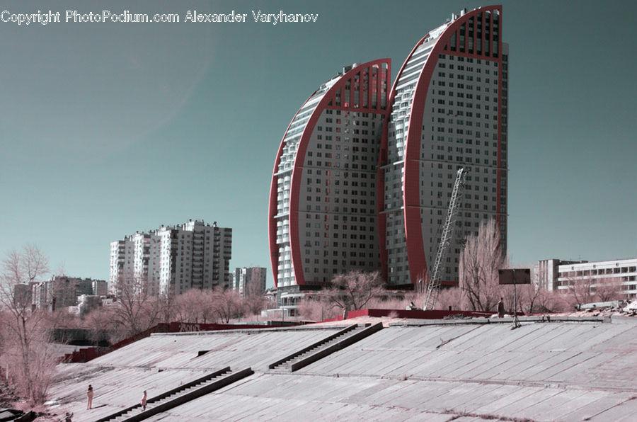 Building, Housing, Apartment Building, High Rise, City, Downtown, Architecture