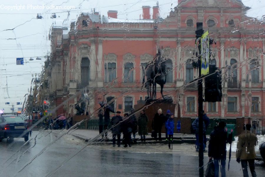 Animal, Horse, Mammal, Architecture, Downtown, Plaza, Town Square