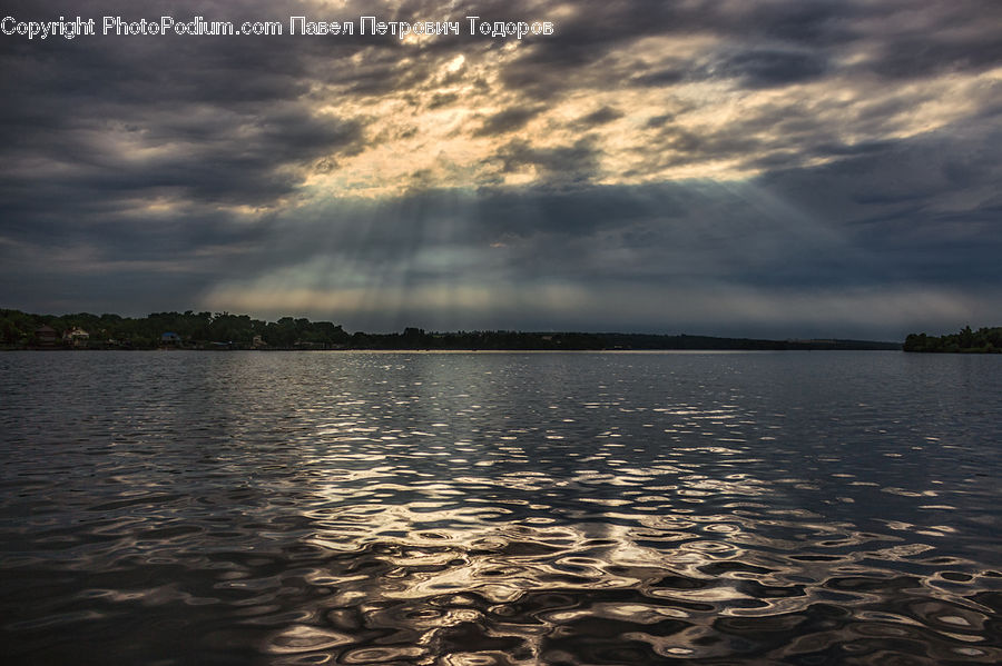 Lake, Outdoors, Water, Azure Sky, Cloud, Sky, Cumulus