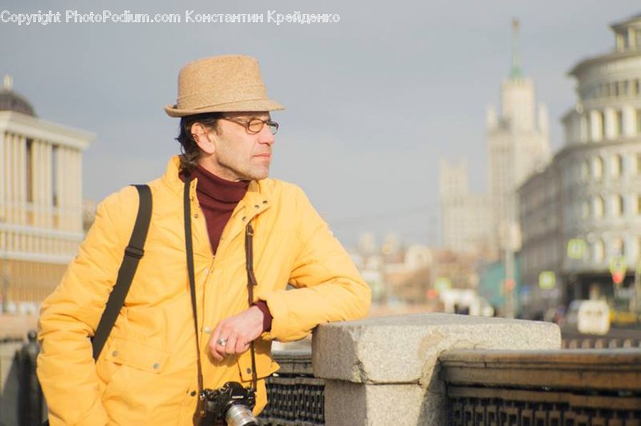 People, Person, Human, Bench, Coat, Overcoat, Tourist