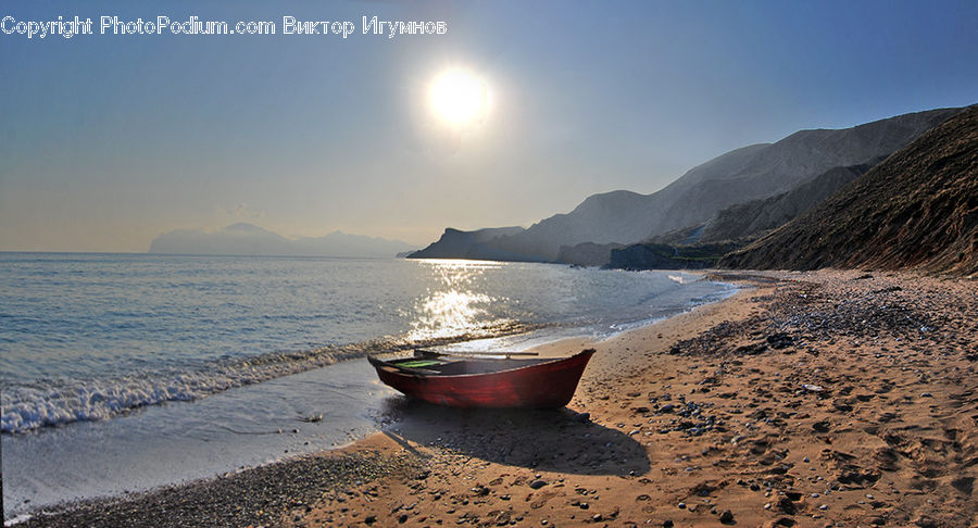 Beach, Coast, Outdoors, Sea, Water, Boat, Rowboat