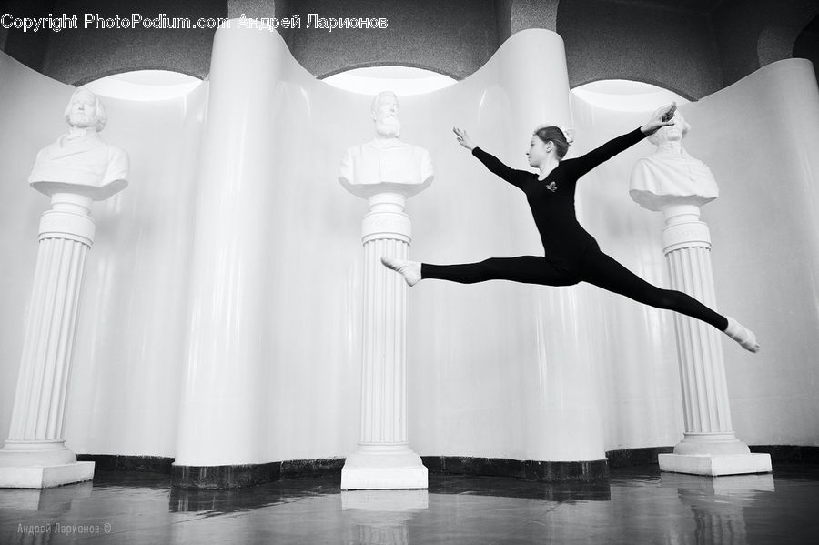 Ballerina, Ballet, Dance, Dance Pose, Performer, Person, Drawing