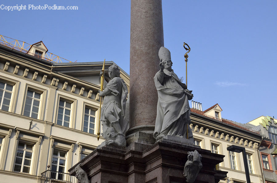 People, Person, Human, Column, Monument, Obelisk, Art