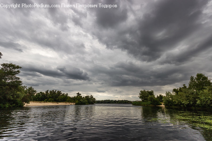 Outdoors, River, Water, Cloud, Cumulus, Sky, Landscape