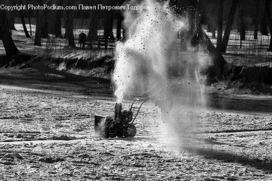 Water, Park, Ground, Soil, Barrow, Vehicle, Wheelbarrow