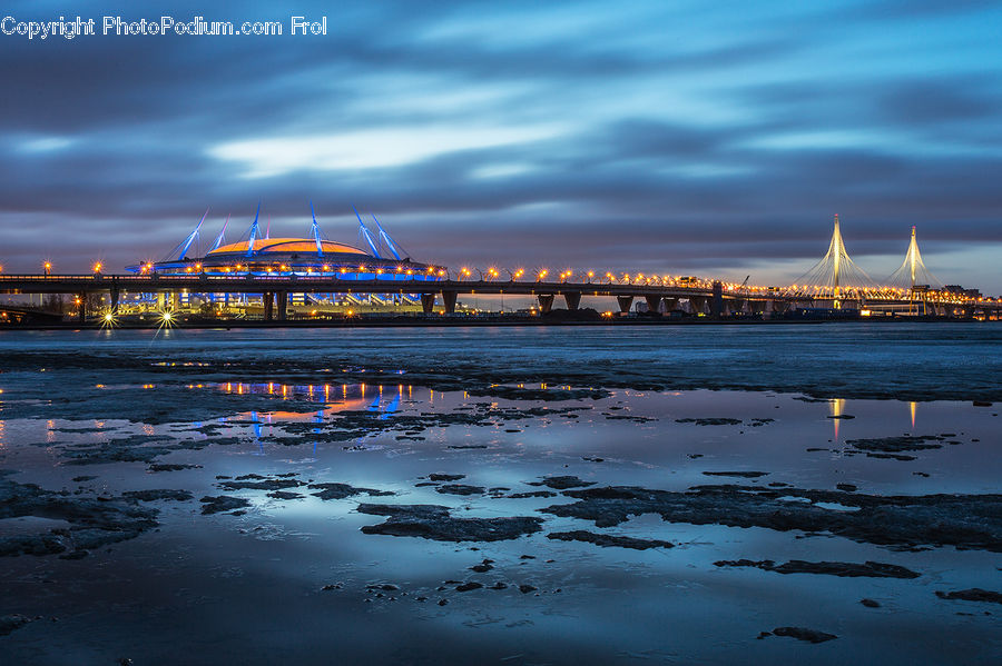 Bridge, Architecture, Dome, Mosque, Worship, City, Downtown