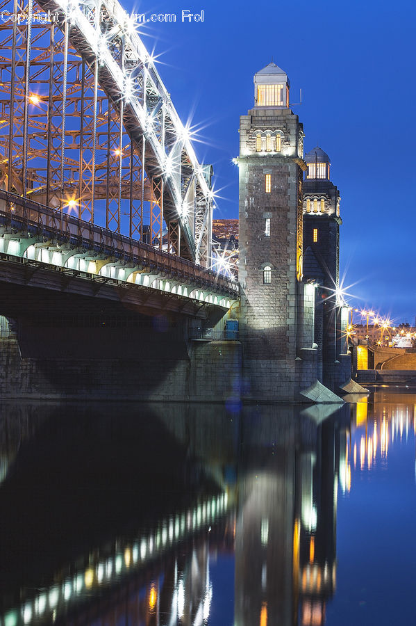 Bridge, Architecture, Castle, Fort, City, Downtown, Urban