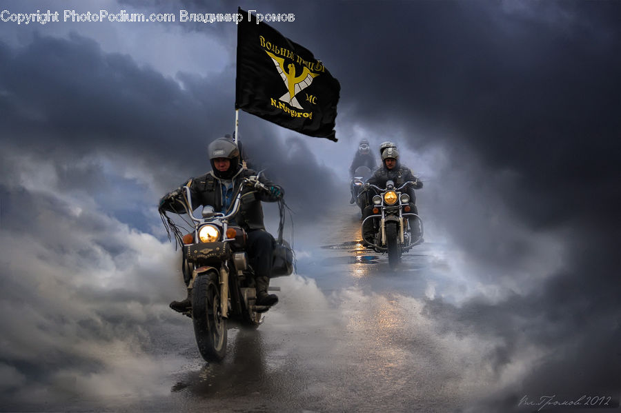 Motor, Motorcycle, Vehicle, Army, Military, Military Uniform, Soldier